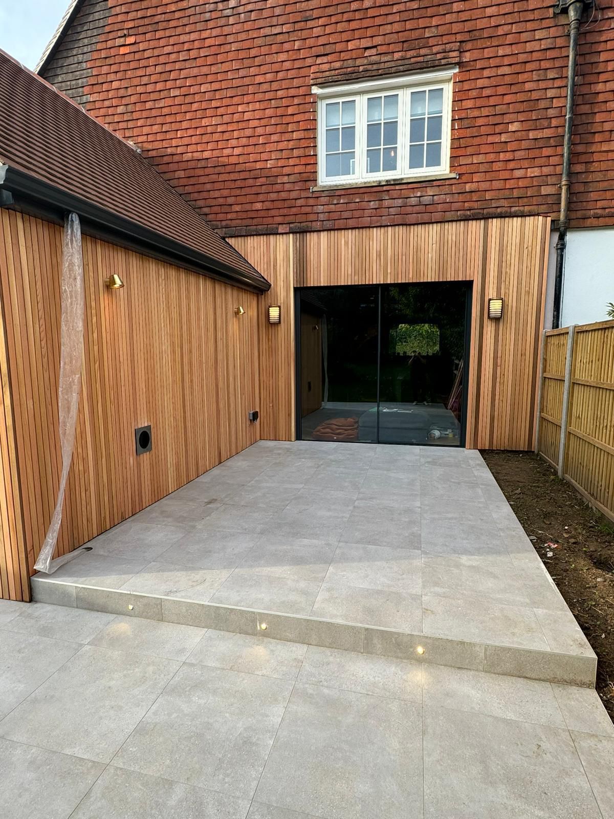 Porcelain Patio & Cedar Room