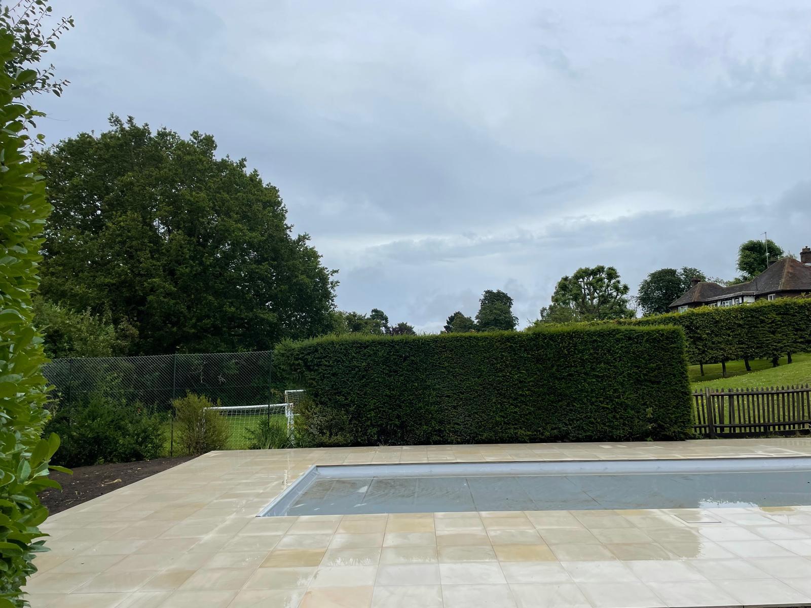 Natural stone pool surround – view 3