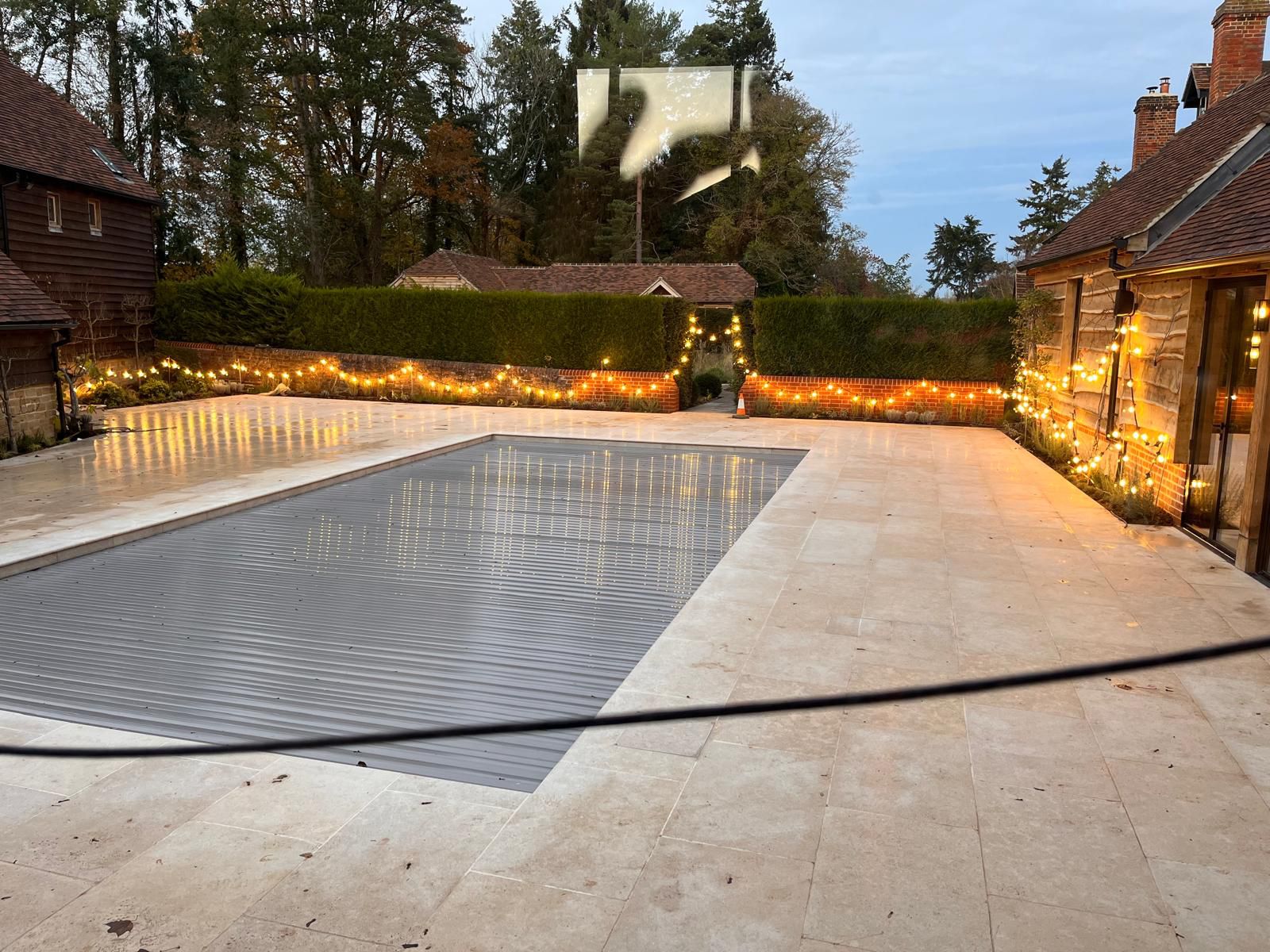 Travertine Pool Terrace